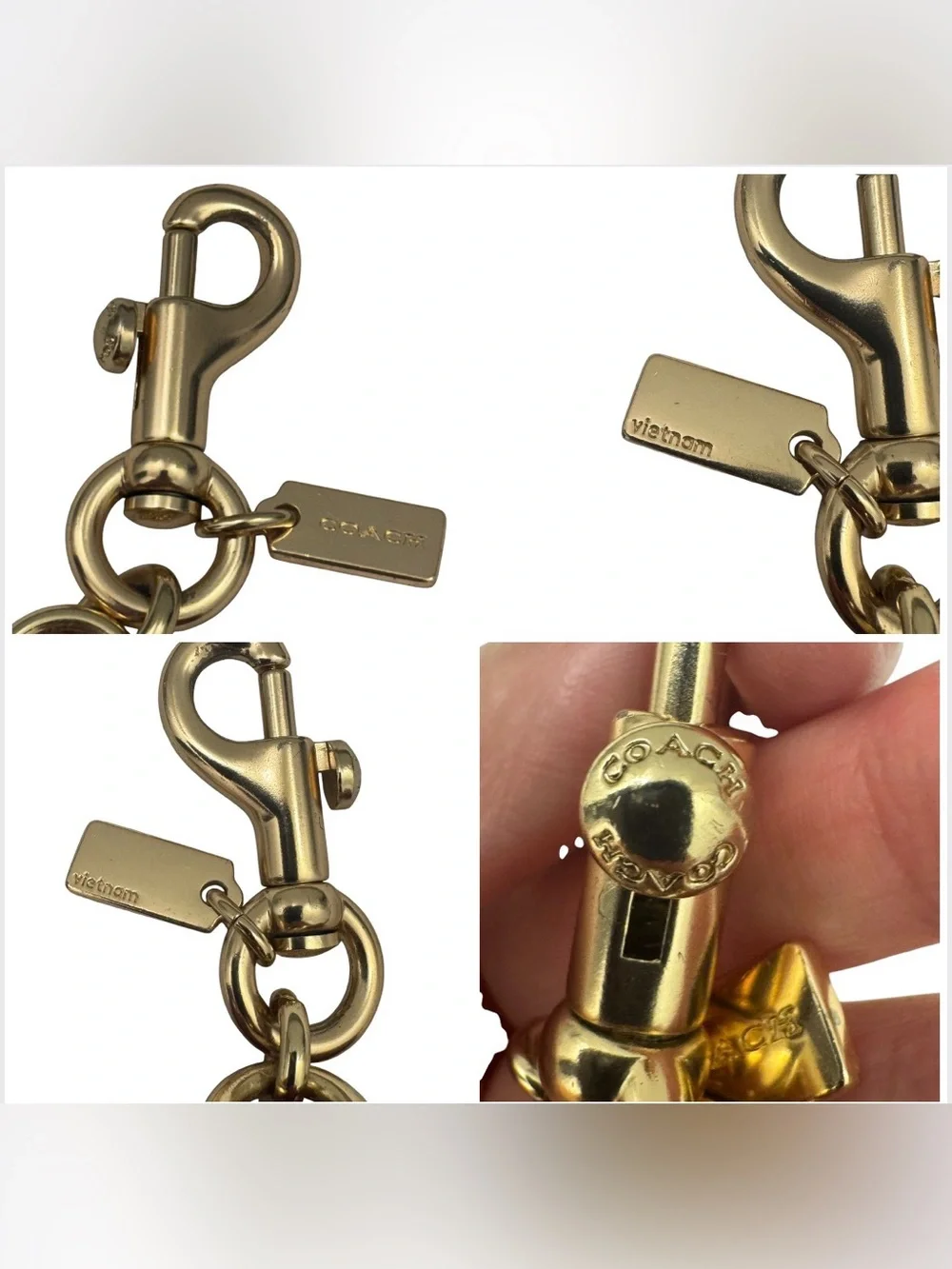 Coach Burgundy Signature Canvas Horse & Carriage Key Bag Charm